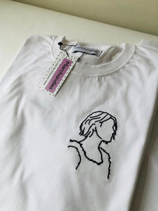 T-shirt met lijntekening (klein)
