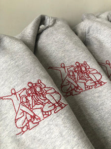 Trui/hoodie met lijntekening (klein)